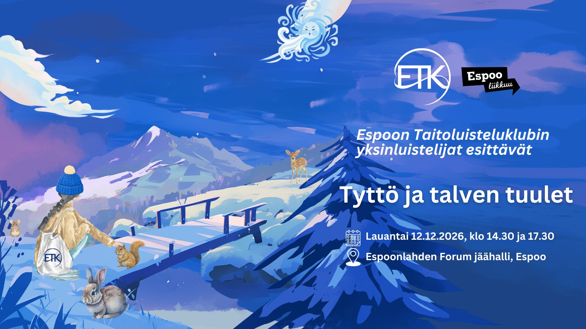 Yksinluistelun joulunäytös 2026